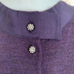 Plum, fun and fancy Ann Taylor cardigan